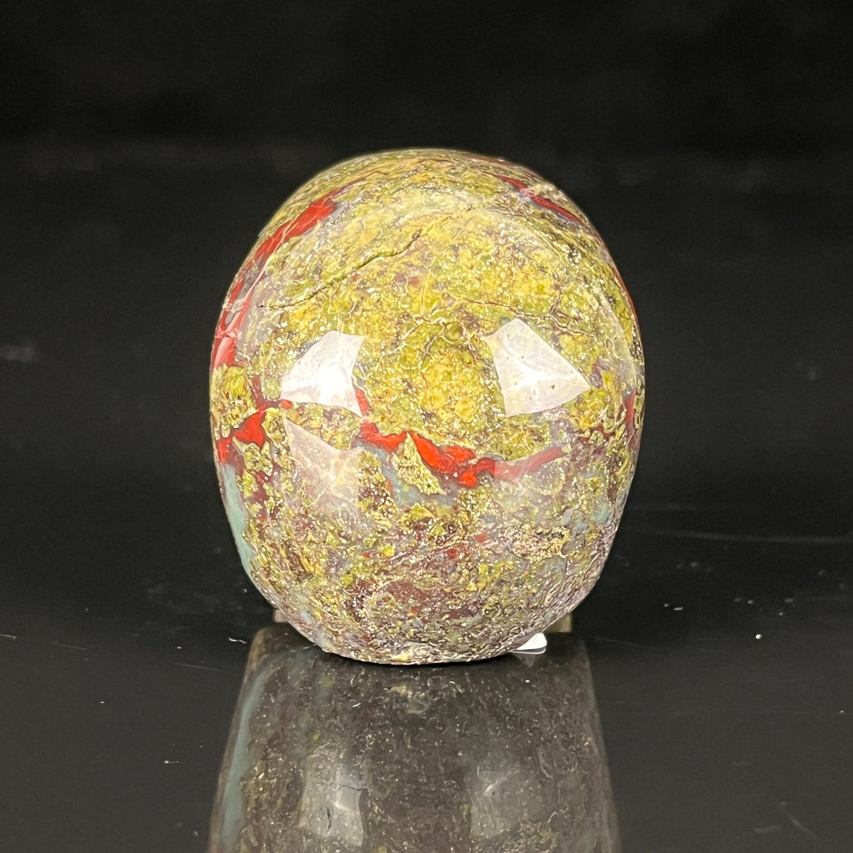 2 Zoll großer Drachenblutstein-Kristallschädel – Mini-Edelsteinschädel