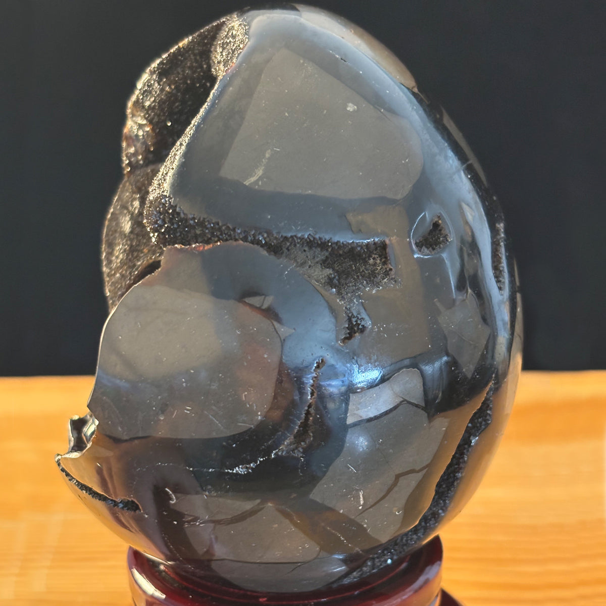Dragon Septarian Stone Crystal Skull Geode Carving
