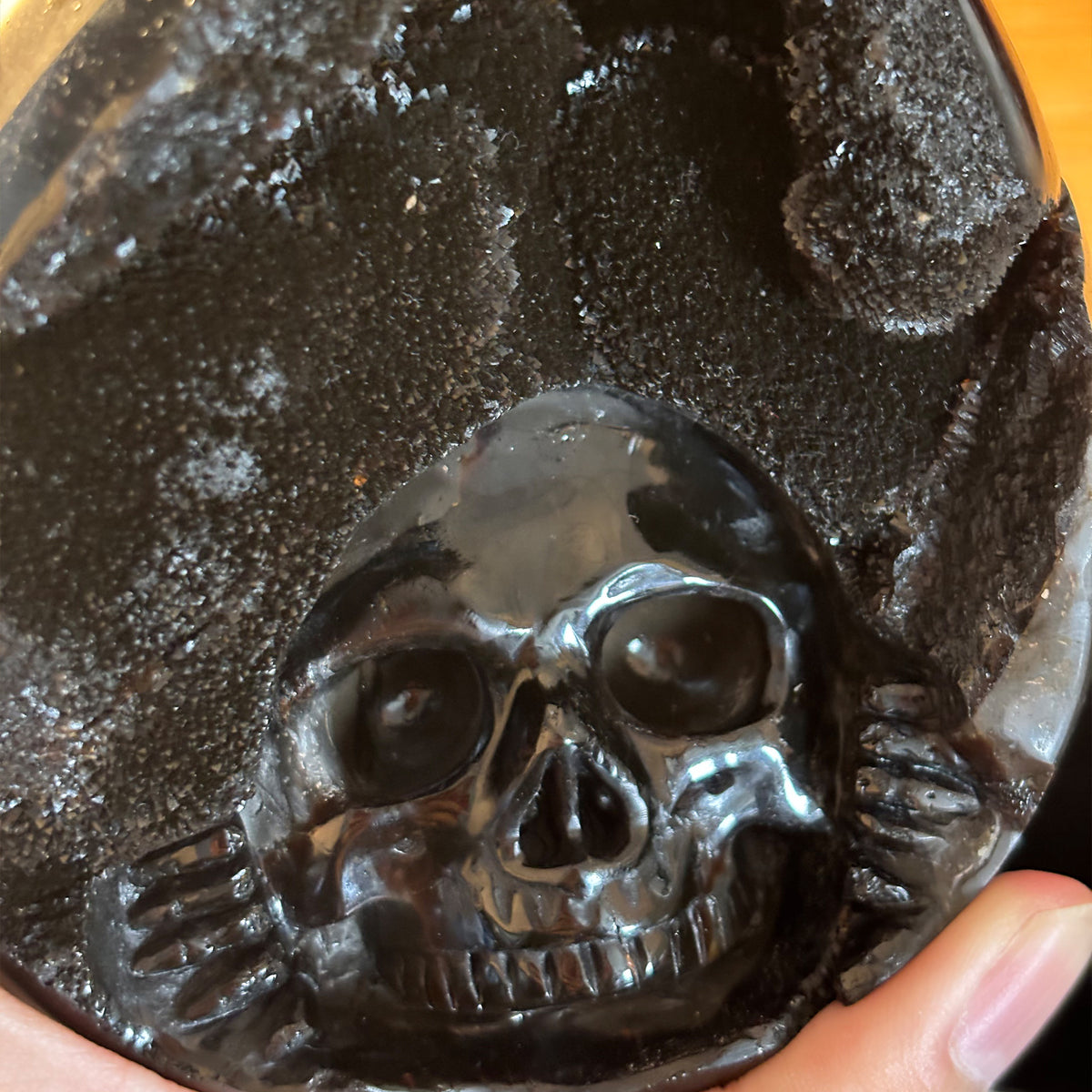 Dragon Septarian Stone Crystal Skull Geode Carving