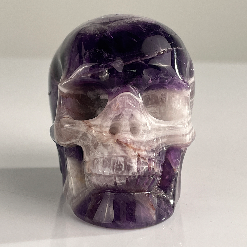 3" Dream Amethyst Crystal Skull – Pattern C