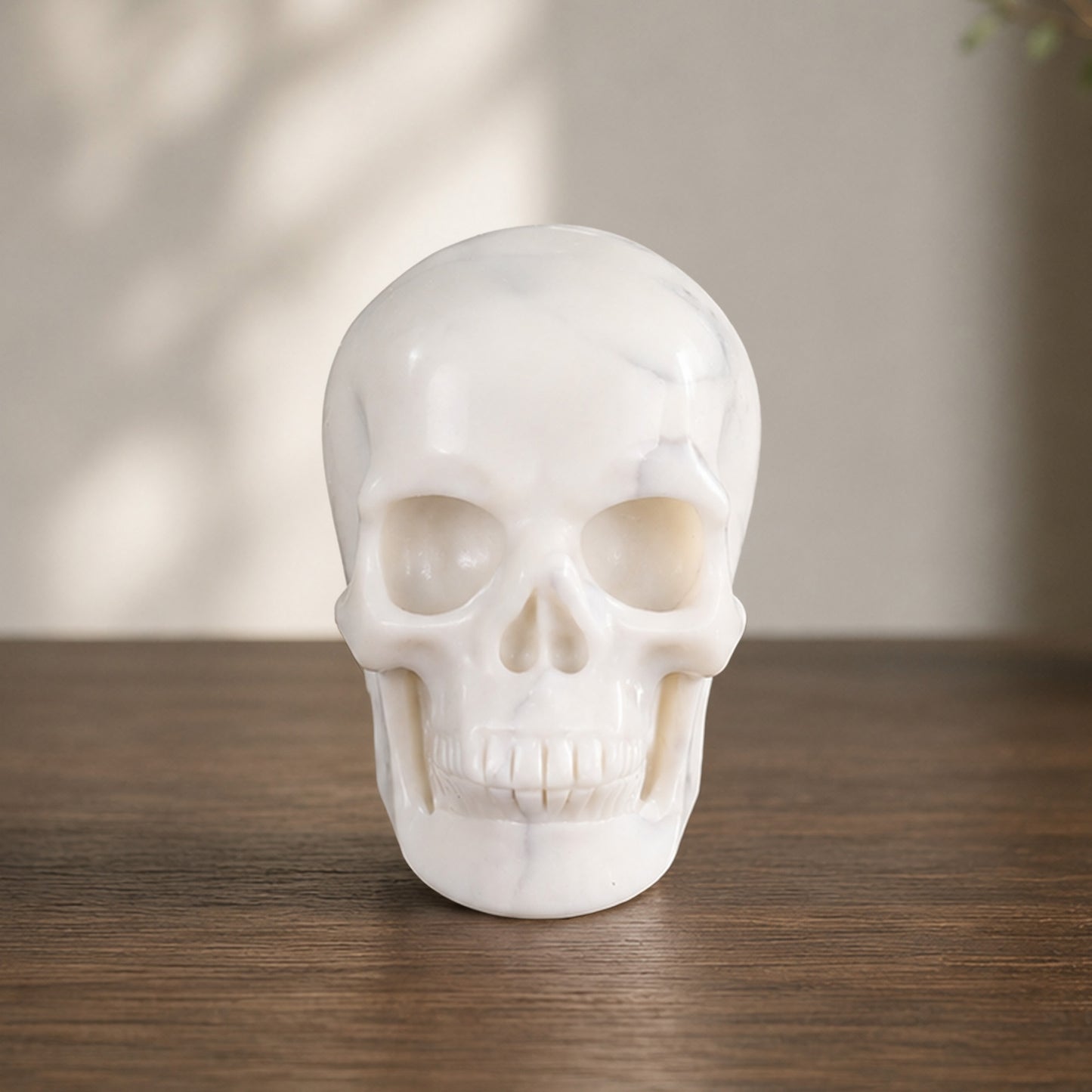 2 Inch Ivory Jade Crystal Skull – Hand Carved Natural Stone