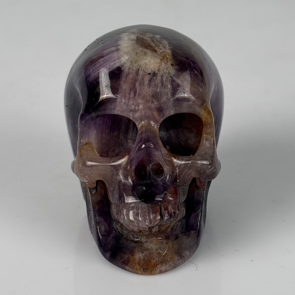 2" Dream Amethyst Crystal Skull - Pattern G