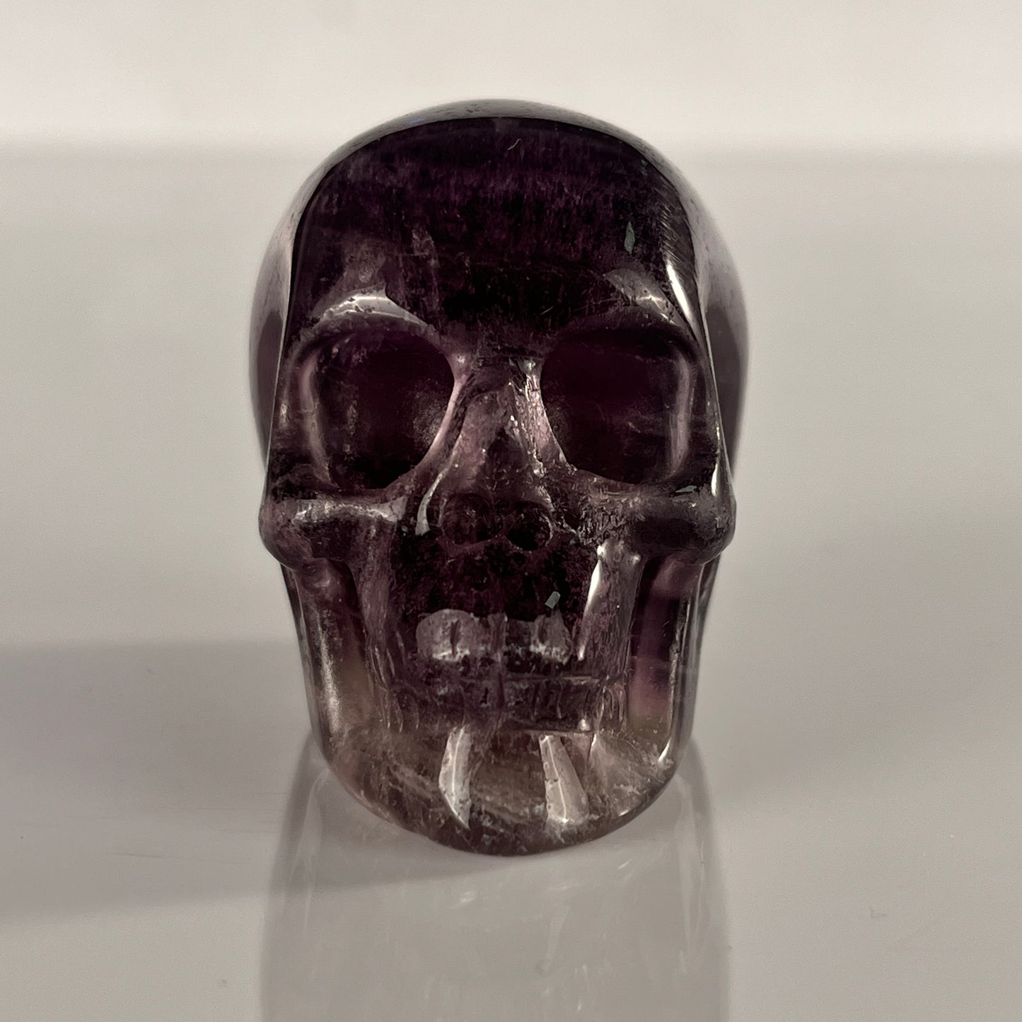 2 Inch Fluorite Crystal Skull – Hand Carved Natural Stone