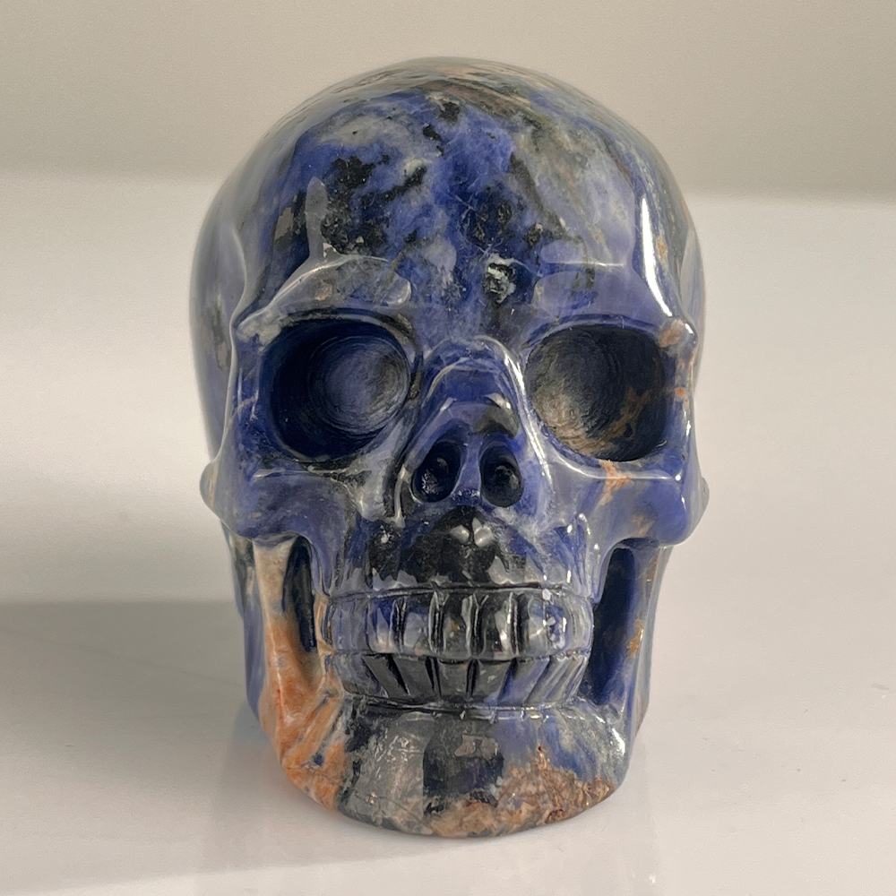 3" Sodalite Crystal Skull – Pattern H