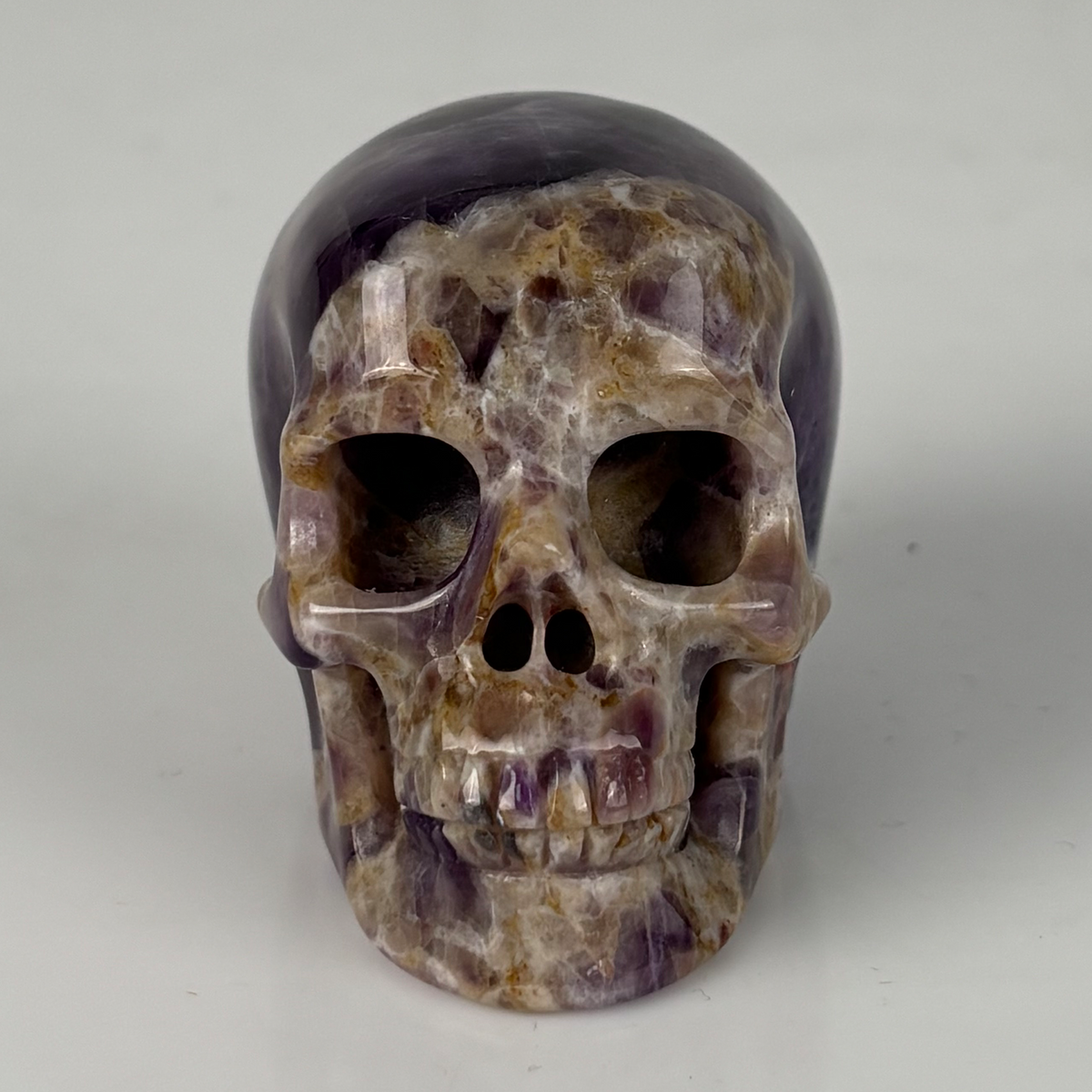 2" Dream Amethyst Crystal Skull - Pattern J