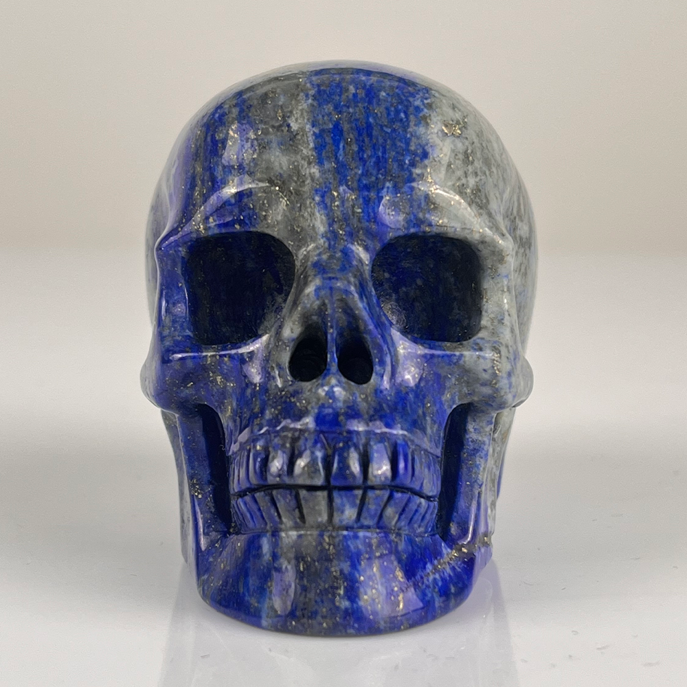 3" Lapis Lazuli Crystal Skull – Pattern E
