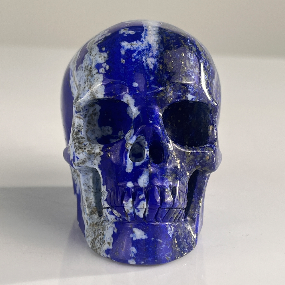 3" Lapis Lazuli Crystal Skull – Pattern H