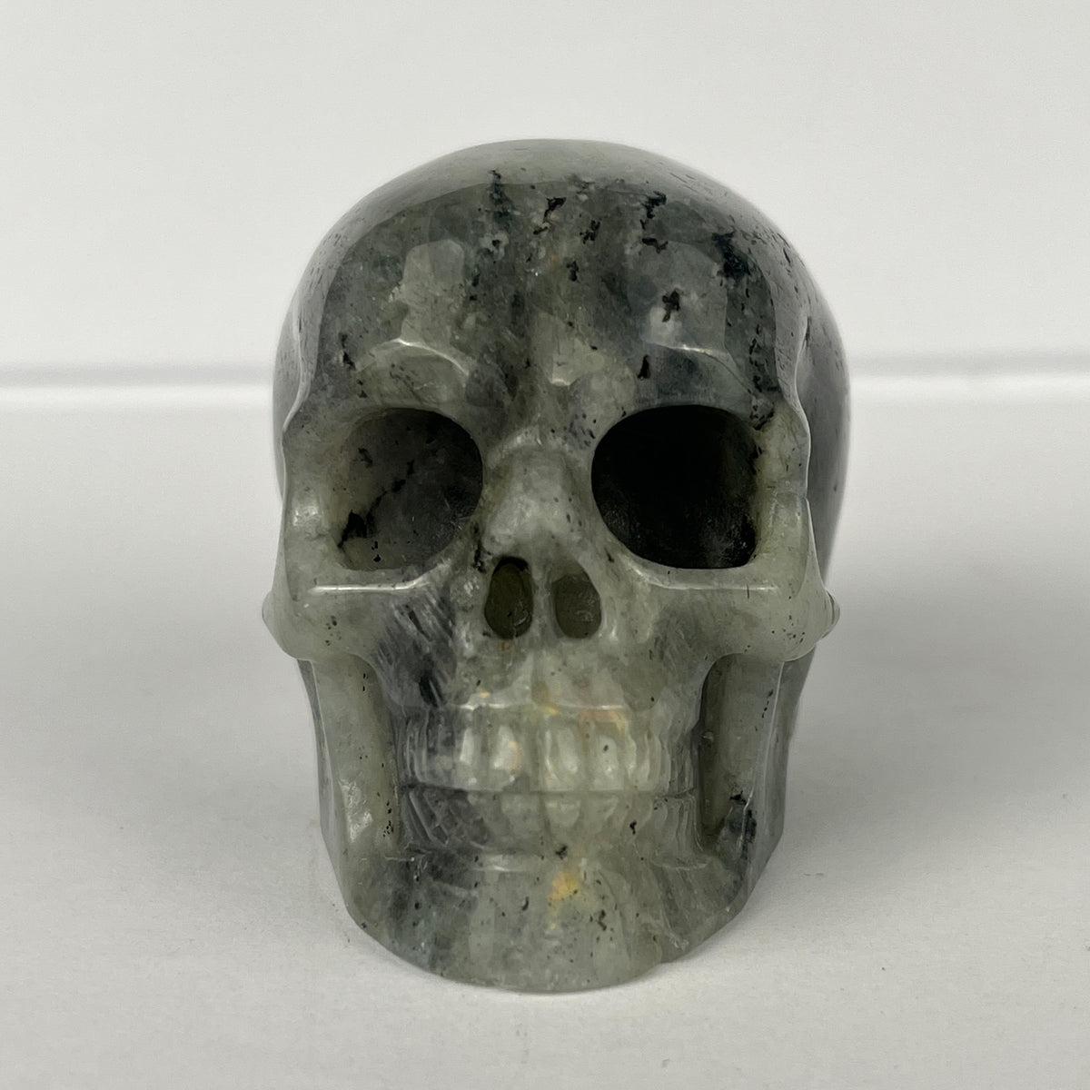 2" Grey Labradorite Crystal Skull - Pattern H