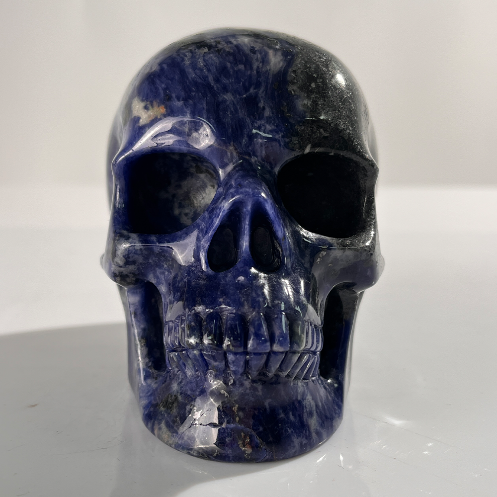 4.5" Sodalite Crystal Skull – Pattern E