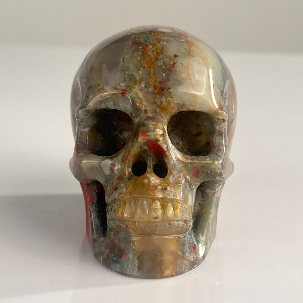 3 Inch African Bloodstone Crystal Skull