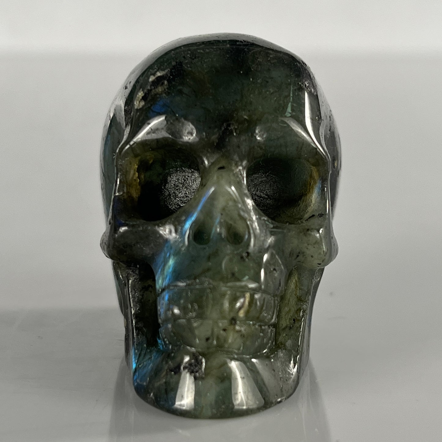 2 Inch  Blue Labradorite Crystal Skull – Hand Carved Natural Stone