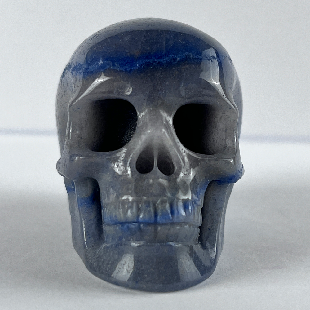 2 Zoll großer blauer Aventurin-Kristallschädel – Mini-Kristallschädel