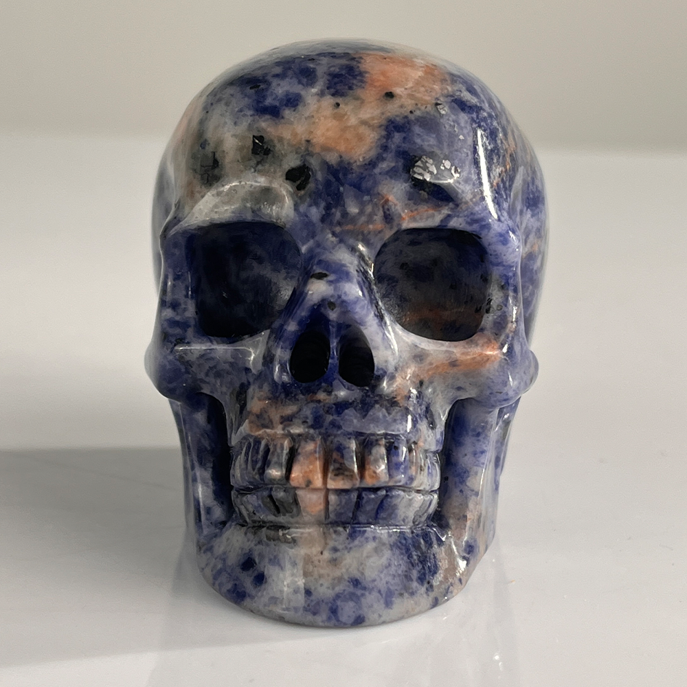 3" Sodalite Crystal Skull – Pattern C