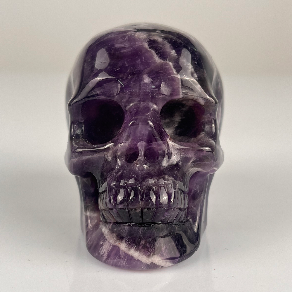 3" Dream Amethyst Crystal Skull – Pattern D