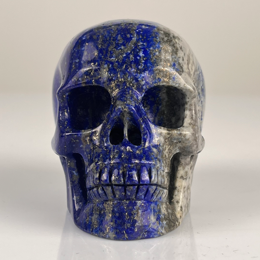 3" Lapis Lazuli Crystal Skull – Pattern D