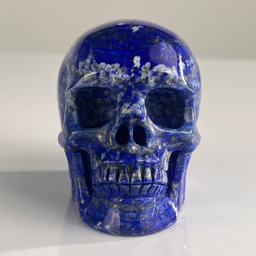 3 inch Lapis Lazuli Crystal Skull – Hand Carved Natural Stone