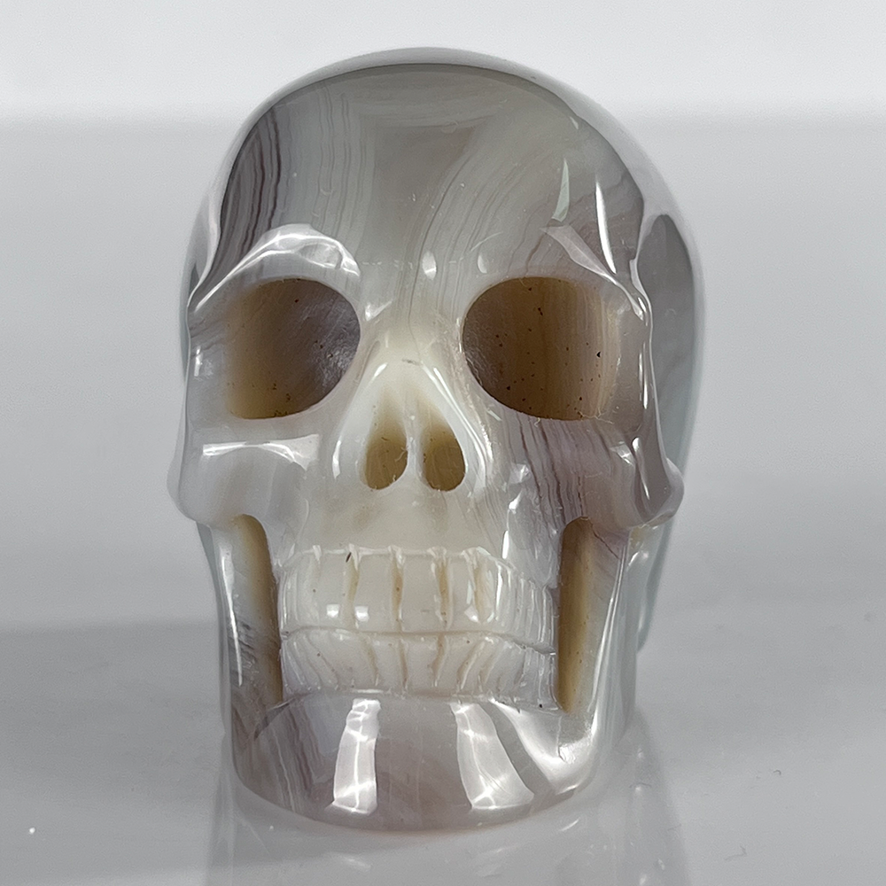 2" Volcanic Agate Crystal Skull
