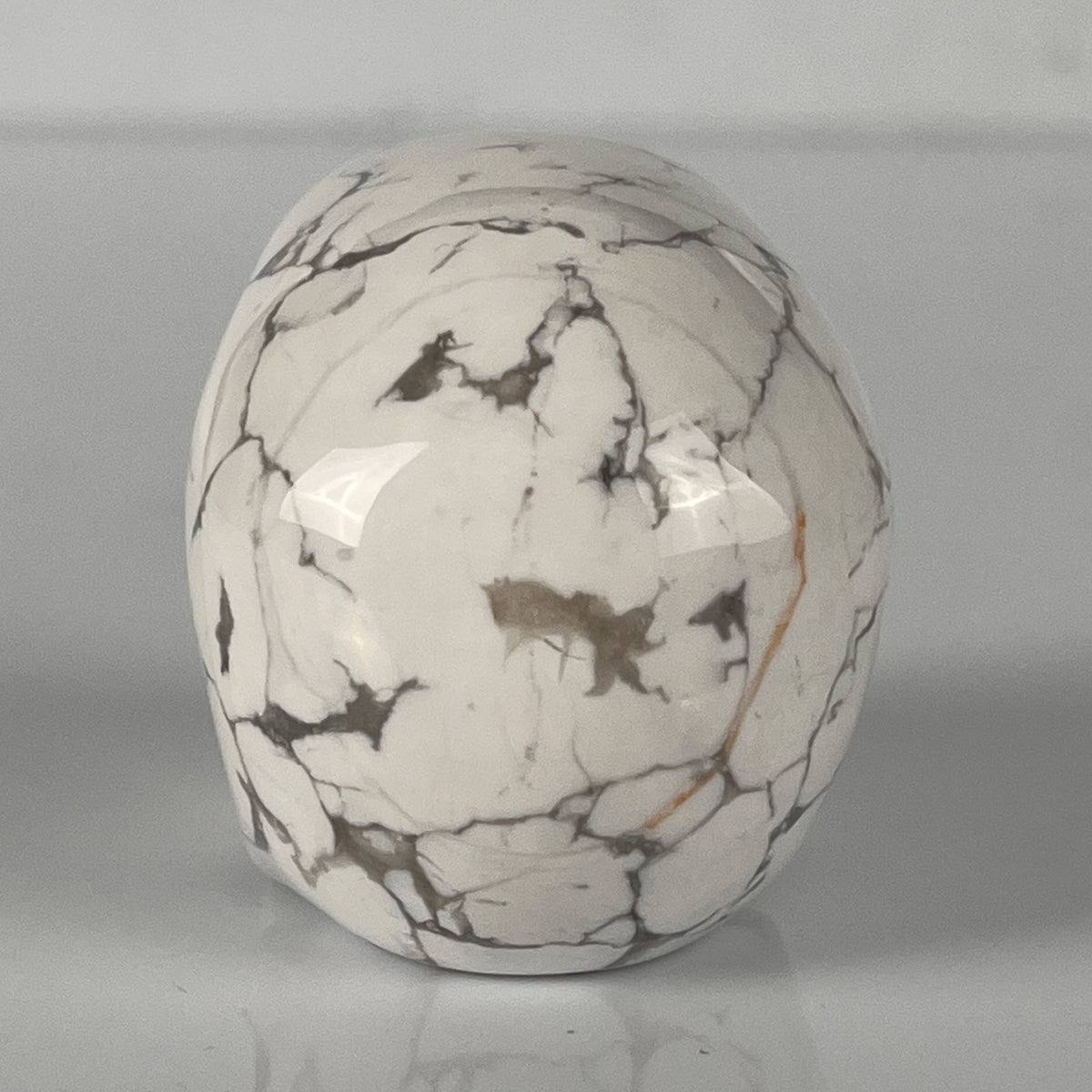 2" White Howlite Crystal Skull – Pattern B