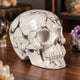 2" White Howlite Crystal Skull – Pattern B