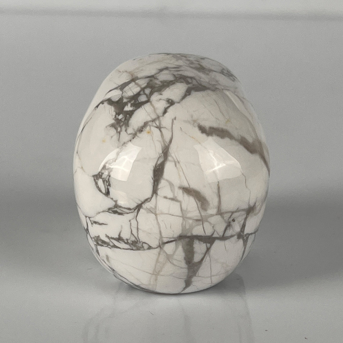 2" White Howlite Crystal Skull – Pattern C