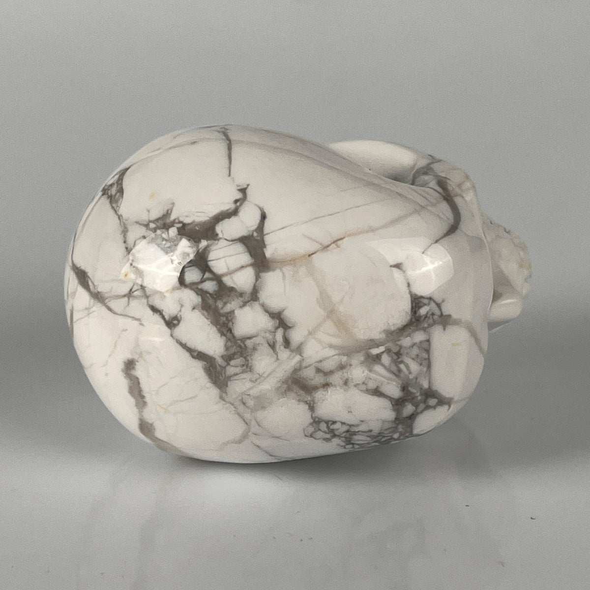 2" White Howlite Crystal Skull – Pattern C