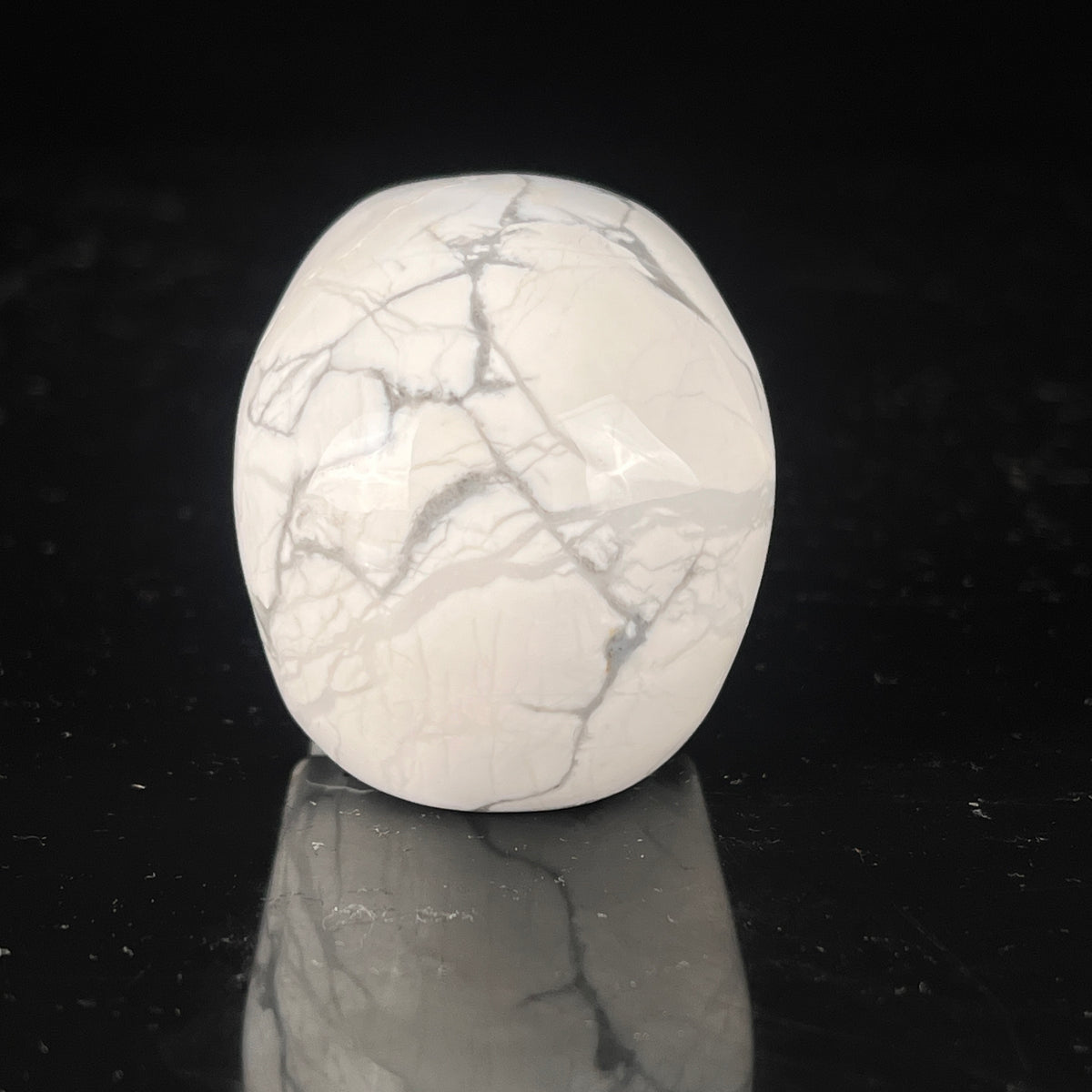 2" White Howlite Crystal Skull – Pattern E