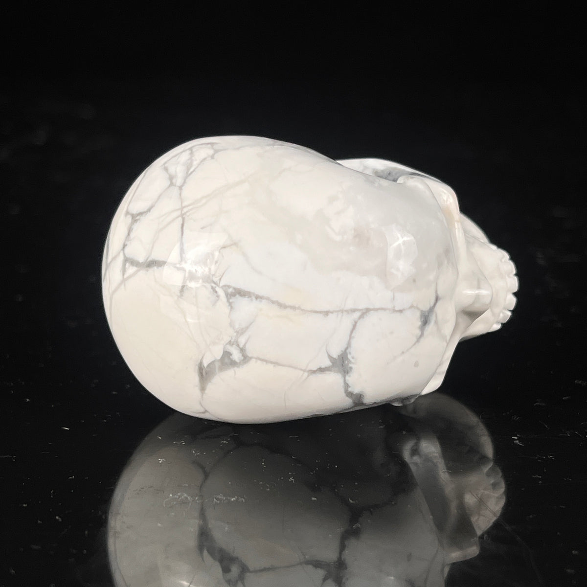 2" White Howlite Crystal Skull – Pattern E