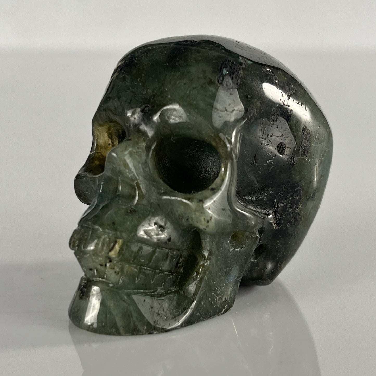 2 Inch  Blue Labradorite Crystal Skull – Hand Carved Natural Stone
