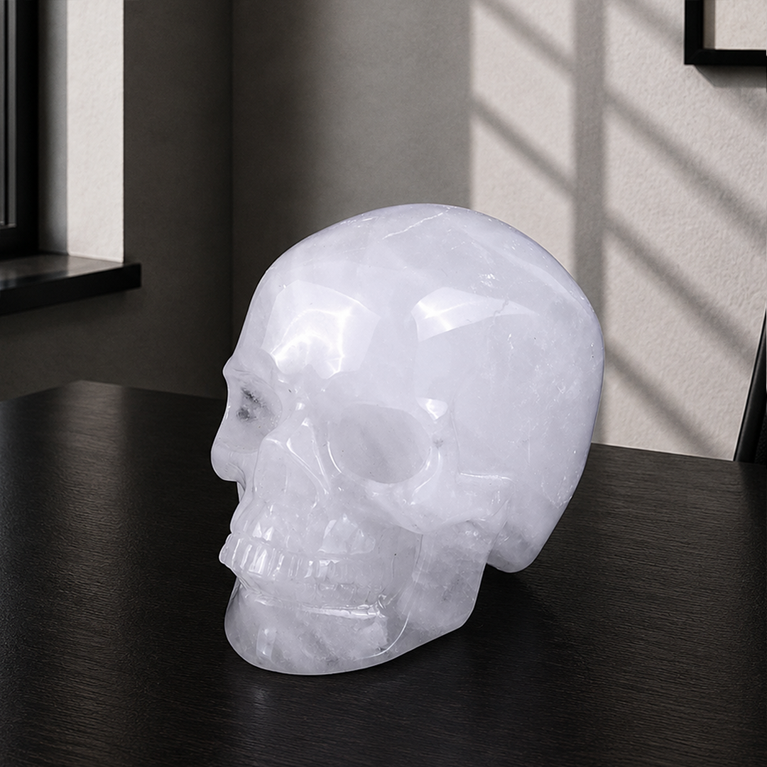 4.5" Angola Quartz Crystal Skull