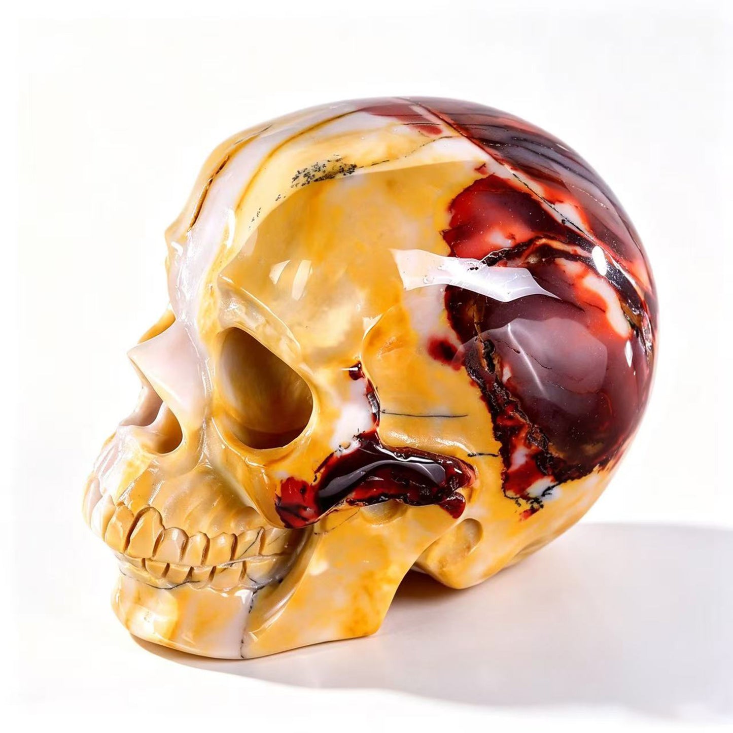 ‘Earth’s Tapestry’ - Mookaite Jasper Skull · Specimen No. 03