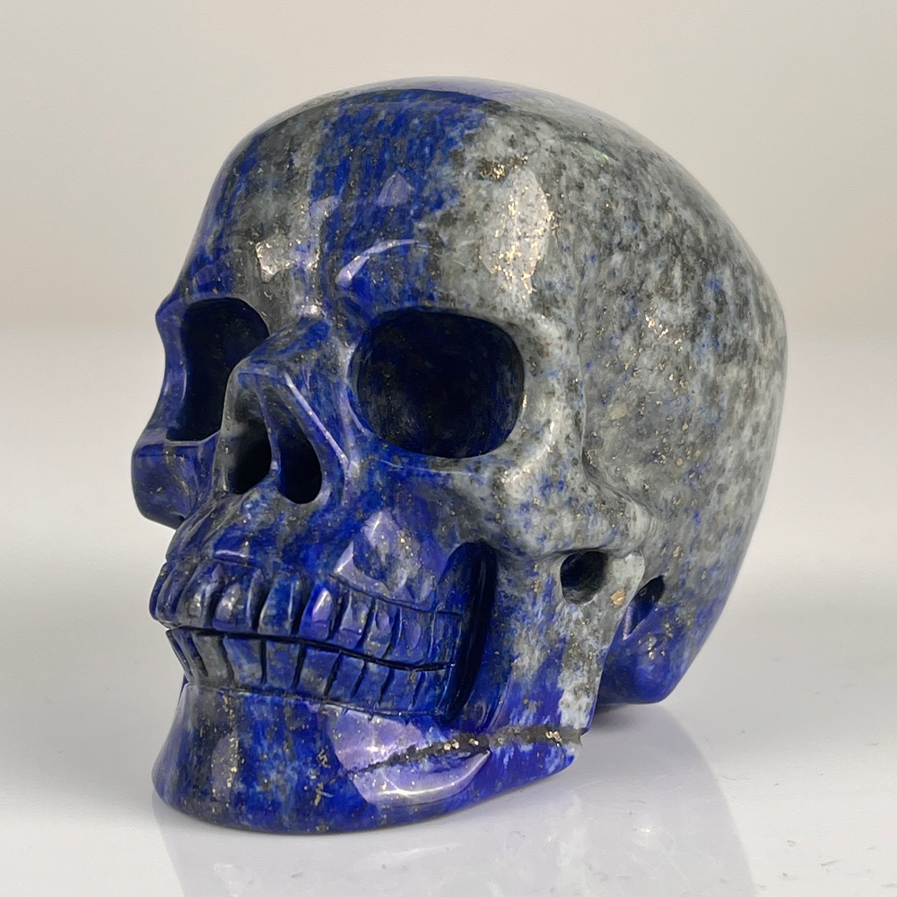 3" Lapis Lazuli Crystal Skull – Pattern E