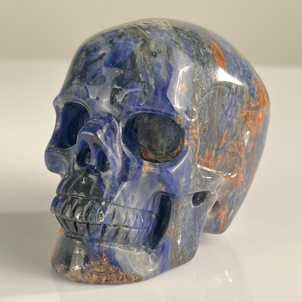 3" Sodalite Crystal Skull – Pattern H