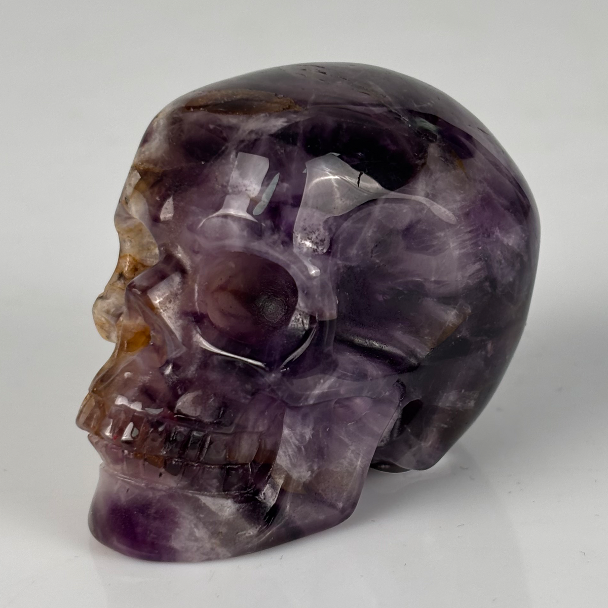 2" Dream Amethyst Crystal Skull - Pattern F