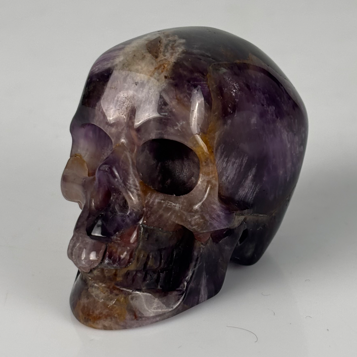 2" Dream Amethyst Crystal Skull - Pattern G