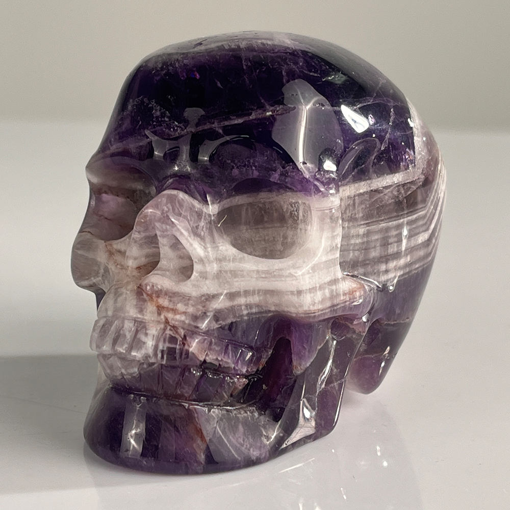 3" Dream Amethyst Crystal Skull – Pattern C