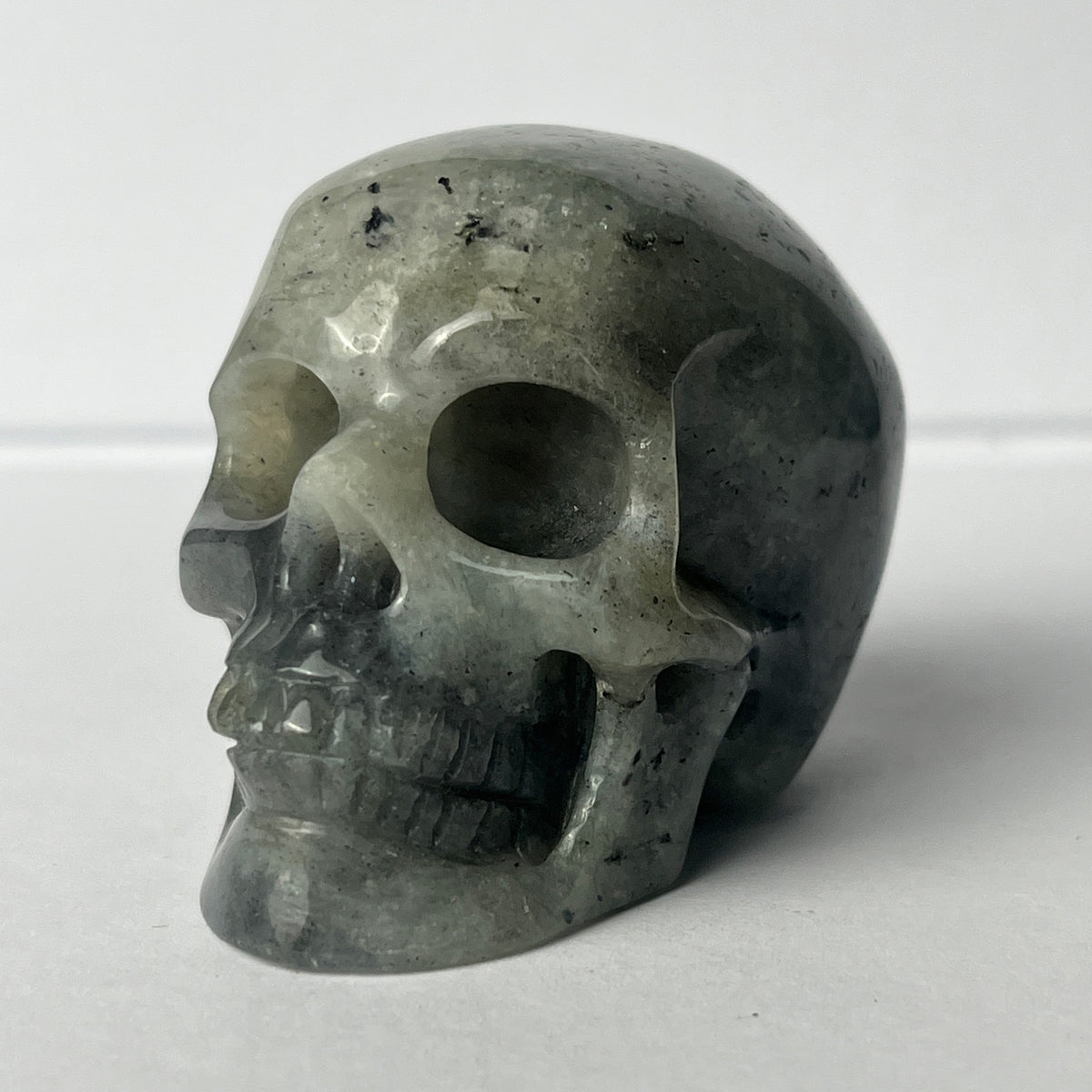 2" Grey Labradorite Crystal Skull - Pattern G