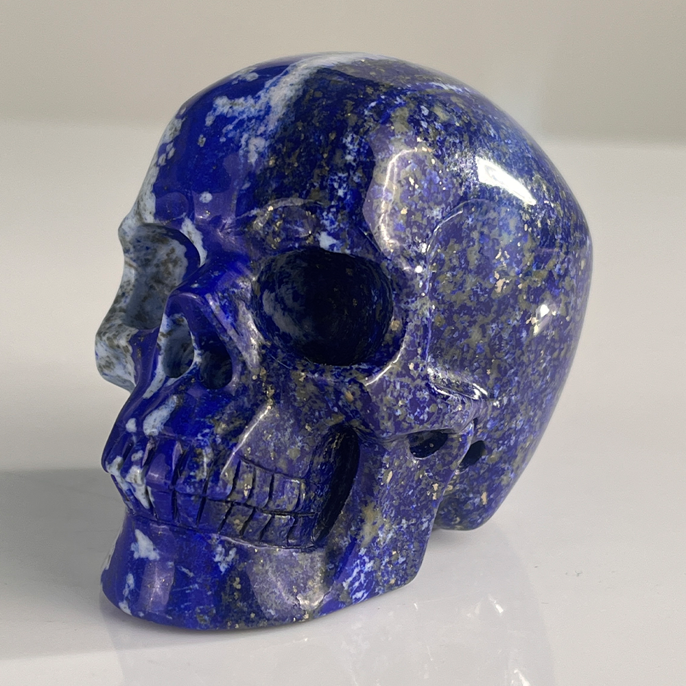 3" Lapis Lazuli Crystal Skull – Pattern H