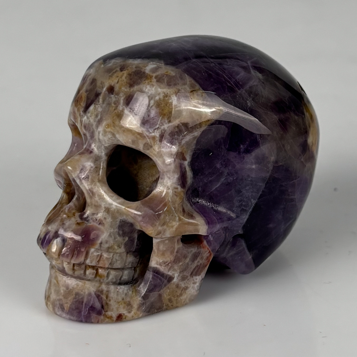 2" Dream Amethyst Crystal Skull - Pattern J