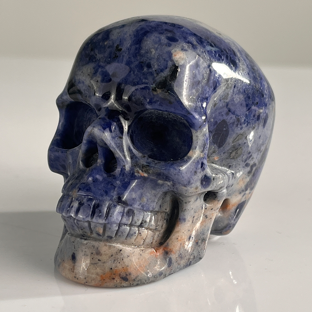 3" Sodalite Crystal Skull – Pattern G