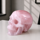 5" Rose Quartz Crystal Skull
