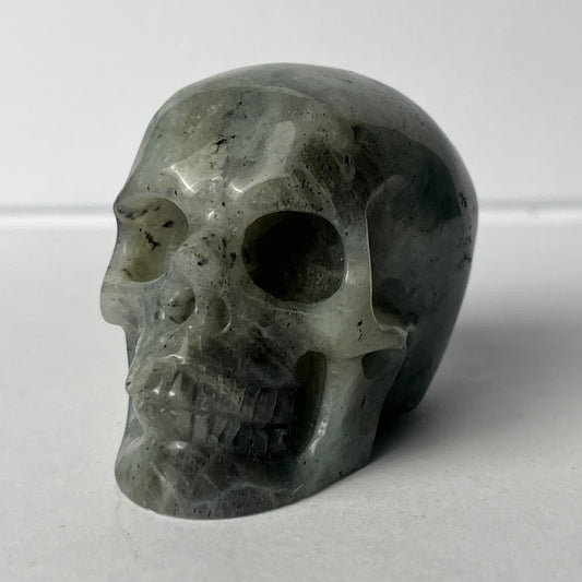 2" Grey Labradorite Crystal Skull - Pattern D