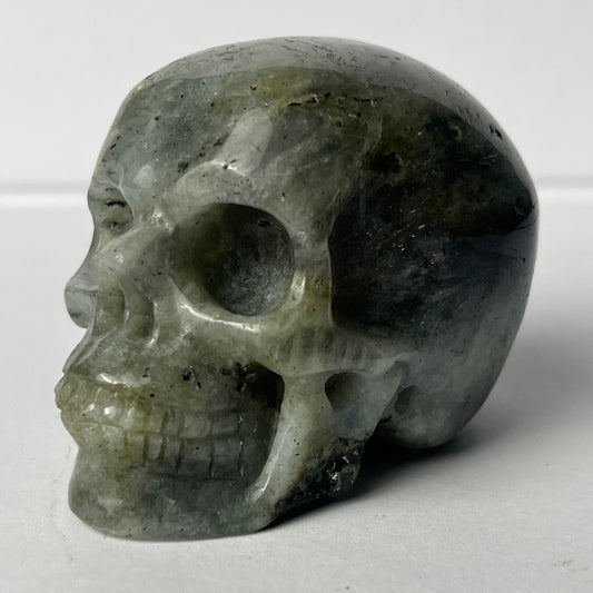 2" Grey Labradorite Crystal Skull - Pattern E