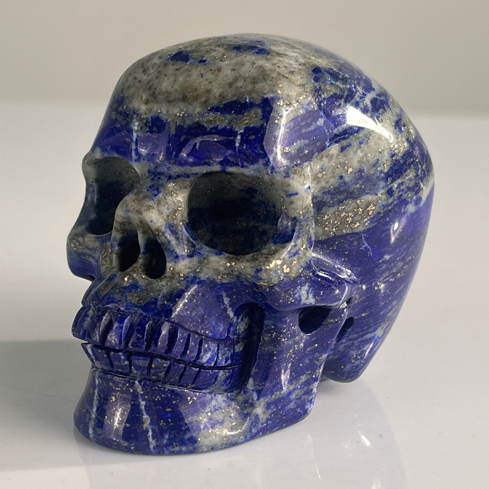 3" Lapis Lazuli Crystal Skull – Pattern A