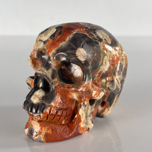3" Money Agate Crystal Skull - Pattern A