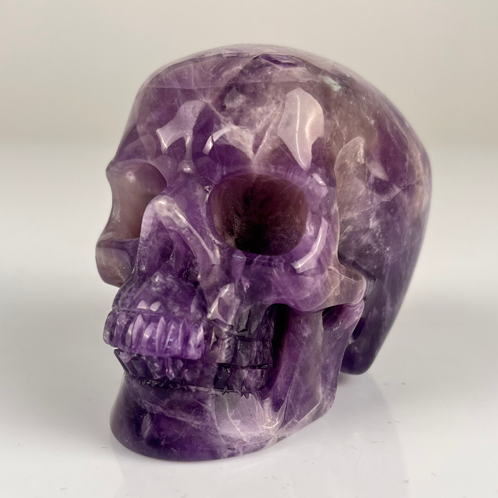 3" Dream Amethyst Crystal Skull – Pattern B