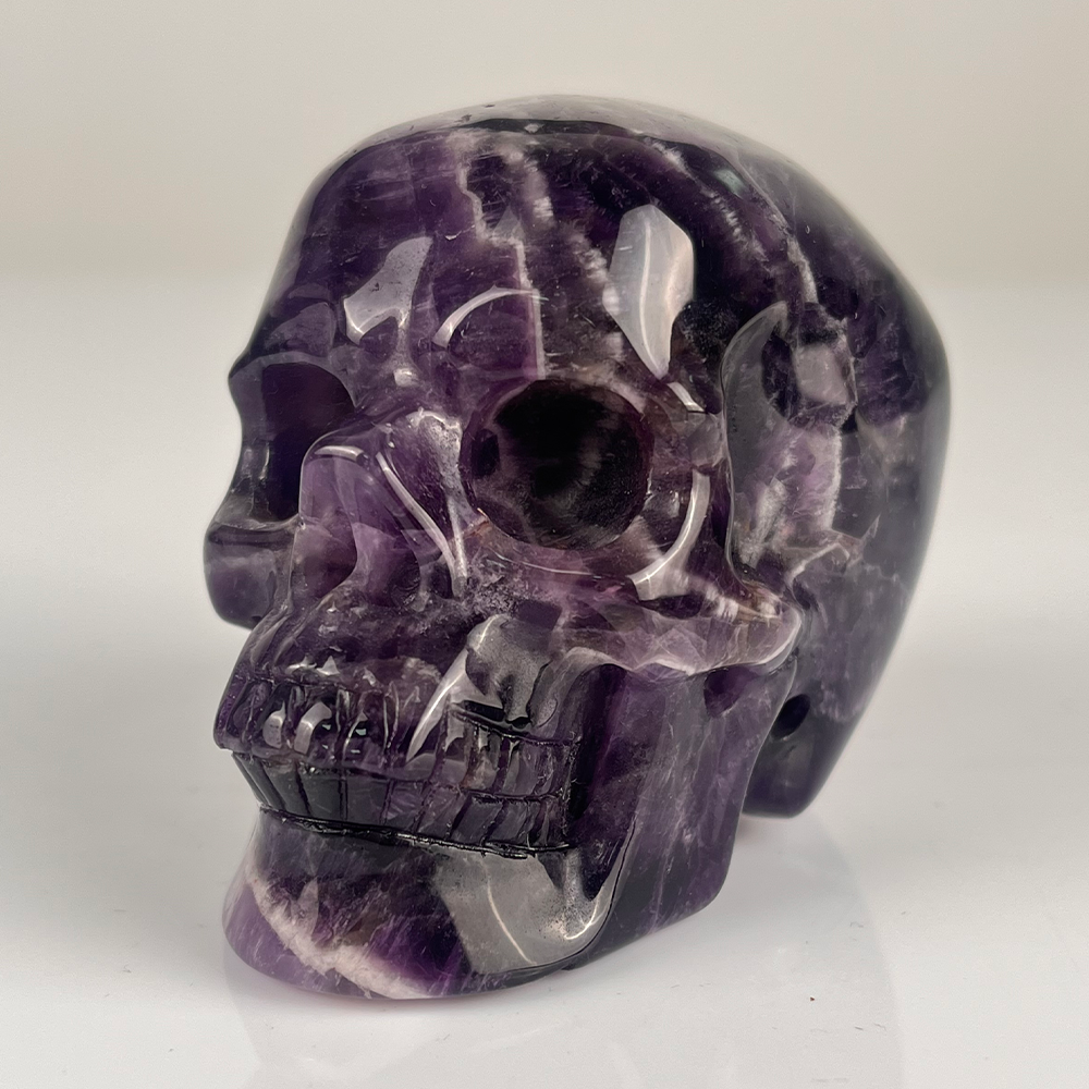 3" Dream Amethyst Crystal Skull – Pattern D