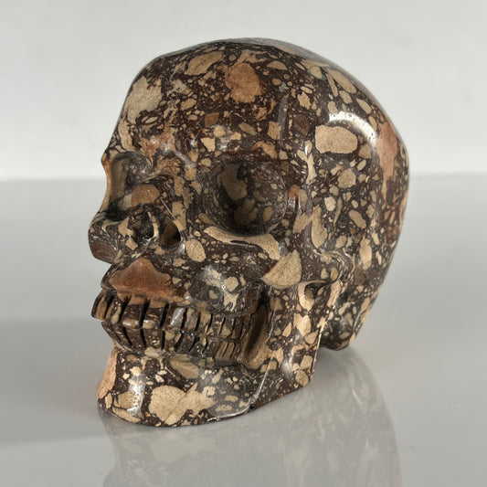 5" Brecciated Red Jasper Crystal Skull