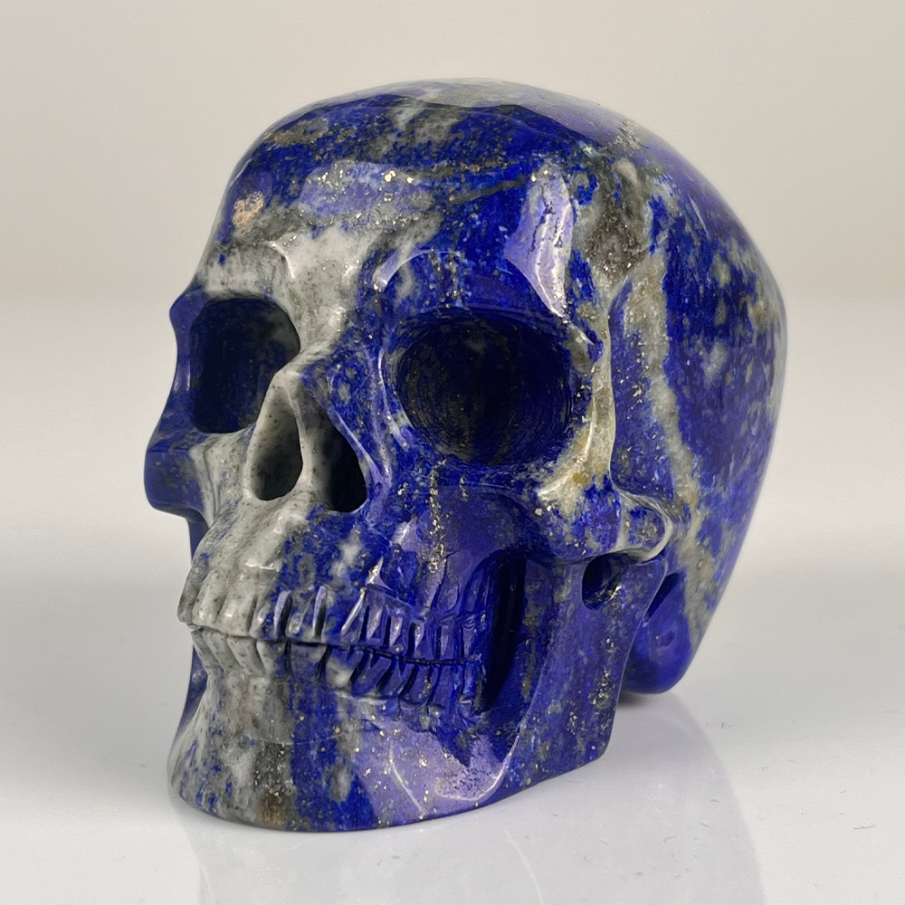 3" Lapis Lazuli Crystal Skull – Pattern F