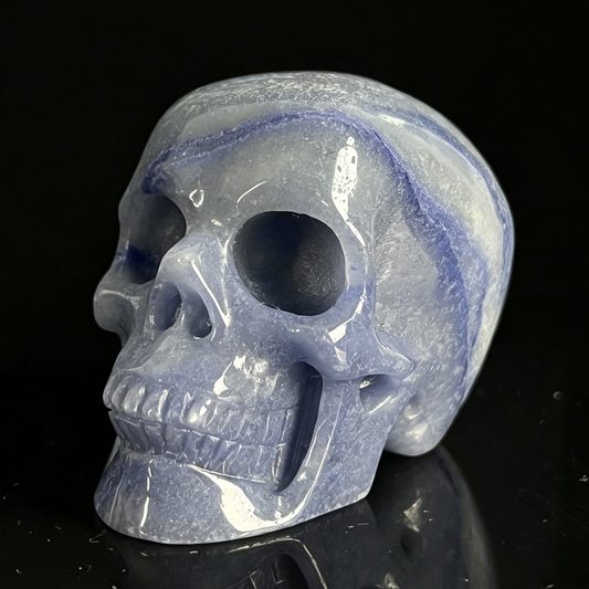 2 Zoll großer blauer Aventurin-Kristallschädel – Mini-Kristallschädel