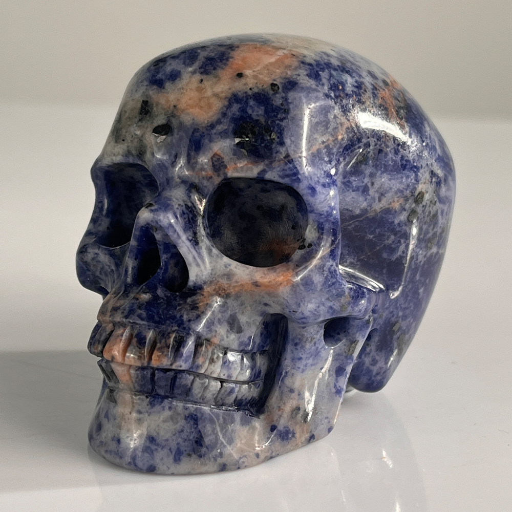 3" Sodalite Crystal Skull – Pattern C